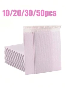 10/20/30/50入 紫色氣泡快遞袋 自黏防震快遞袋 極簡多用途禮品袋 信封 珠寶收納袋 情人節快遞包裝用品 - J-多色 - 查看 1