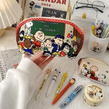 1 pieza Estuche para lápices de gran capacidad de Snoopy, Estuche para lápices con forma de lápiz/Estuche para lápices con estampado de dibujos animados, Bolsa para lápices de papelería, Bolsa de almacenamiento misceláneo, Suministros escolares, Bolsa para lápices, Mochila, Perfecto para volver a la escuela, Estuche para lápices perfecto para volver a la escuela - A - Ver 8