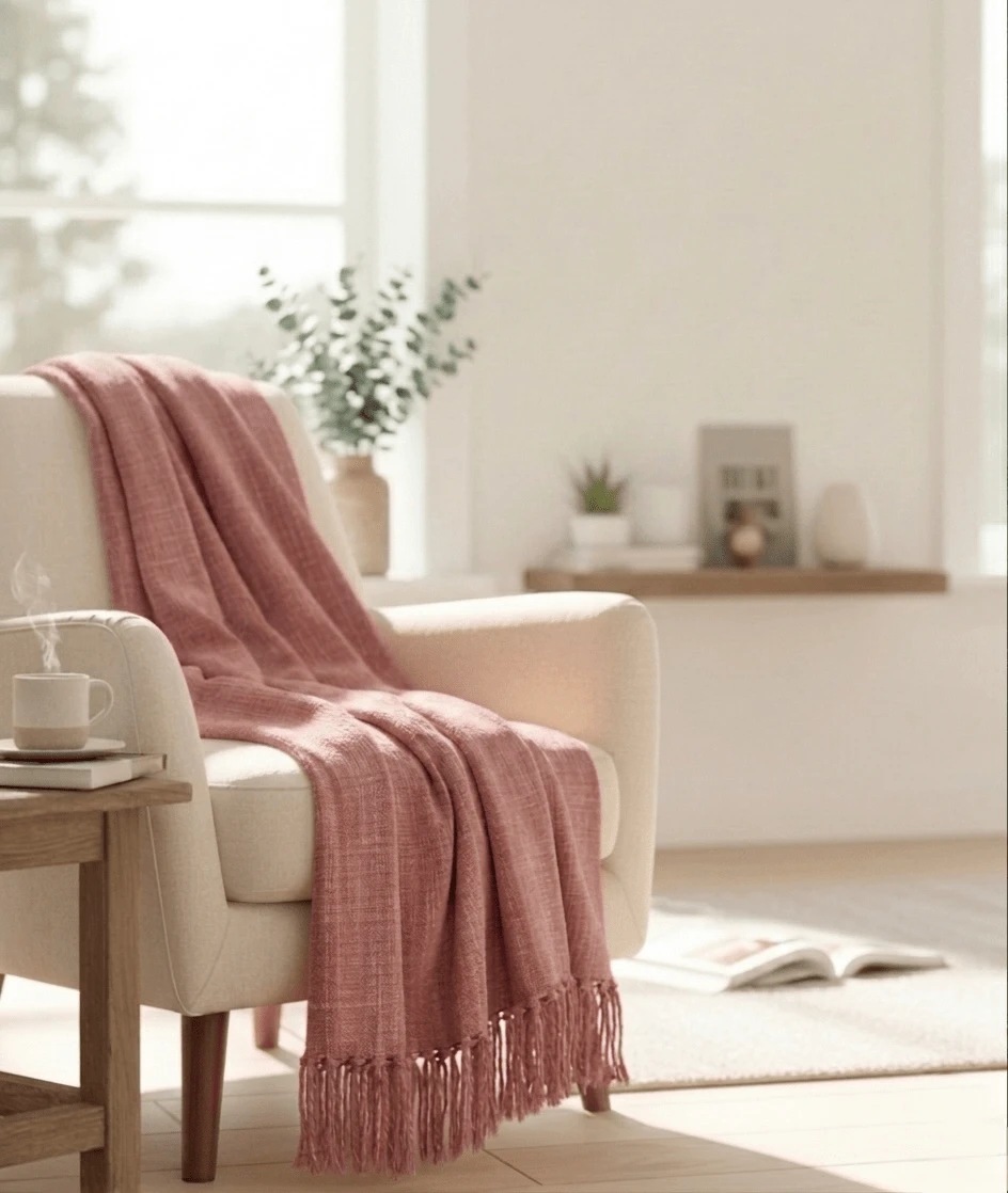 Giant Decorative Protective Sofa Blanket 2.40x1.80 - 亮橙色 - 查看 1