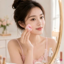 Set de esponjas de maquillaje MINISO Sanrio Hello Kitty, esponja cosmética linda y suave para una base impecable, regalo perfecto de regreso a la escuela para la rutina de maquillaje diaria, herramienta de belleza esencial para la habitación del dormitorio - Multicolor - Ver 3
