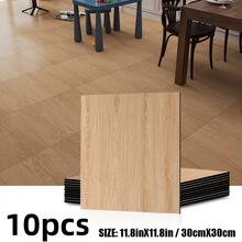 10片 30x30cm 耐磨自黏式木紋地板貼，加厚防水地板壁紙，防滑PVC - C - 查看 7