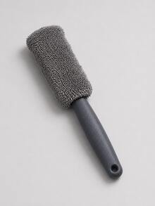 Cepillo de limpieza de ruedas y neumáticos de coche con cerdas suaves de microfibra que no dañan la pintura; una herramienta de limpieza profunda para grietas y áreas difíciles de alcanzar. - A - Ver 7