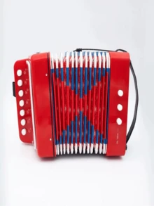 1pc Mini Accordion, 10-Key Control, Lightweight, Suitable For Adult Beginners, Learning Small Instrument - Perfect Musical Instrument Gift - Multicolor - View 16