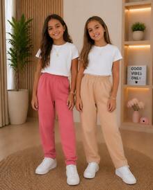 Children's Unisex Sweatpants Set, Sizes 4 To 8 Years | Thick Winter Pants For Kids - 3條不同款式的褲子 - 查看 6