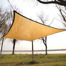 High-Density Breathable Outdoor Sun Shade Net, UV-Resistant, Sun-Proof And Snow-Proof. Suitable For Terraces, Picnics, Carports, Gardens, Balconies, Pavilions, Beaches, Swimming Pools, Guardrail Courtyards And Rooftops. Easy To Install. - Beige - View 8