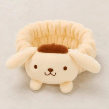 Pompompurin MINISO Sanrio 毛絨髮圈 可愛角色彈性髮帶 返校季日常護膚必備女性配件 - 黃色 - 查看 6