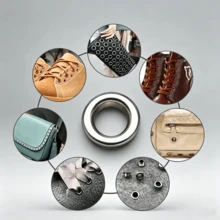 100-Piece Set (10/12mm) Eyelet Buttons, Suitable For Clothing, Leather, Fabric, Belts And Other Materials. Eyelet Buttons Can Be Used For Jewelry Making. Suitable For Leather, Belts, Clothing, Curtains, Etc. - Multicolor - View 6
