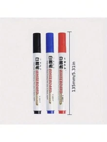 10/20支可擦拭白板筆，大容量，教師使用，黑板繪圖，黑色，易擦拭，開學季 - 彩色 - 查看 4
