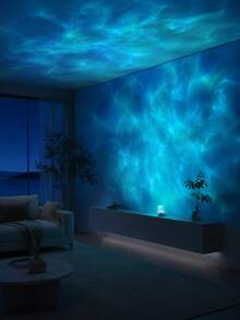 1pc [Room Decor Light] Water Ripple Wave Projection Night Light, Suitable For Bedroom, Dorm, Children's Room, Holiday Atmosphere Decoration, Gift Occasions - Multicolor - View 7