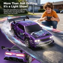 1pc/Set 4WD Remote Control Car Toy, 1:24 Scale RC Racing Car Model Toy, 2.4GHz Remote Control Drift Toy Car, Built-In Light Effects, Children's Toy, Outdoor Toy, Educational Toy, Stress Relief Toy, Remote Control Toy - Multicolor - View 4