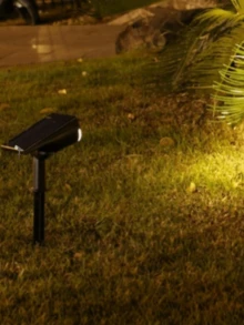 LED Solar Powered Dual-Use Spotlight Tree Light Outdoor Ultra Bright Multi-Color Landscape Light Yard Garden Villa Decoration Floodlight Lawn Path Light - Lawn Lights - View 6