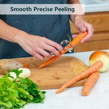 Stainless Steel Peeler, Multi-Function Kitchen Tool With Sharp Rotating Blade, Suitable For Peeling Vegetables And Fruits - Multicolor - View 8