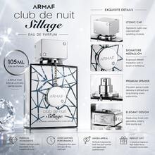 Armaf Club De Nuit Sillage EDP 105ML Unisex Fragrance Long-Lasting Citrus Musk Metallic Woody Fragrance - Fougere - View 2