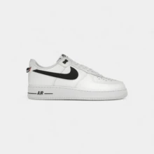 Nike Air Force 1 Low '07 LV8 White Black Bright Crimson - Black - View 2