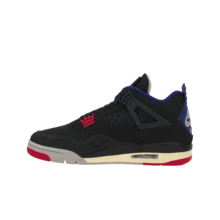 Air Jordan 4 Retro 'Rare Air - White Lettering' Black Fire-Red Deep-Royal-Blue Dark--Grey Tech-Grey Sneakers Men FV5029-003 - 彩色 - 查看 3