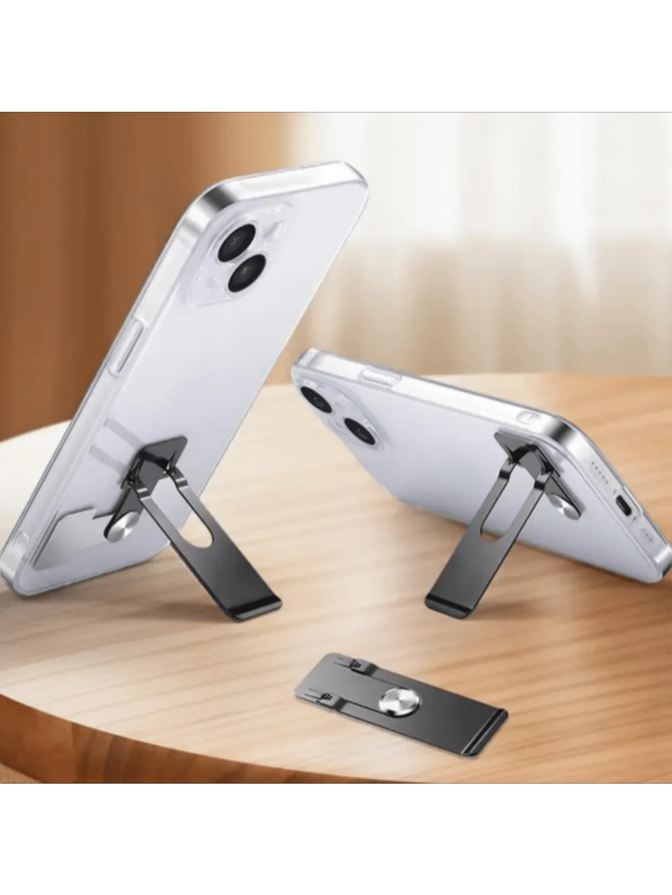 This Phone Stand Is Ultra-Slim, Rotates 360 Degrees, Made Of High-Strength Stainless Steel, Features A Lightweight Design, Provides Stable Support, Can Be Used Both Vertically And Horizontally, And Comes In Various Colors