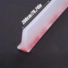 1卷-2m/1m 多功能免鑽孔浴室防水擋水條，無味實心材質，可彎曲柔軟附自黏背膠，廚房檯面可彎曲密封條，洗臉盆浴室乾濕分離隔條，淋浴房擋水條，居家廚房用品，浴室配件 - 彩色 - 查看 10