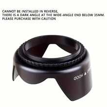 Camera Lens Cap Protector With Lanyard, Lens Hood, Compatible With/Pentax/Olympus/DSLR Cameras, Sizes: 49mm/52mm/55mm/58mm/62mm/67mm/72mm/77mm/82mm - View 9