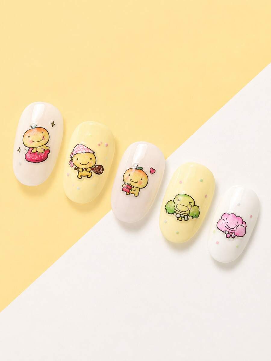 1pc Kogepan Sticker, Design Waterproof Nail Sticker DIY Nail Decor For Phone Case, Tablet Case And More - Multicolor - View 1