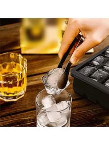 1 Silicone Ice Grid Mold, Simple Black 15 Grid/6 Grid/60 Grid/ Refrigerator Ice Maker Tray - 黑色 - 查看 5