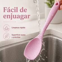 Silicone Salad Spoon, Flexible And Durable, Easy To Clean For Kitchen - View 3