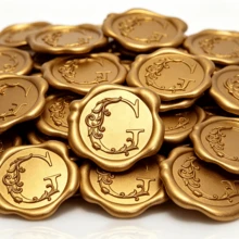 25 PCS 3D Embossed Initial Wax Seal Stickers, Floral Letters, Self-Adhesive Envelope Seal Stickers, Perfect For Wedding Invitations, Christmas, Gift Wrapping - 3D Floral Letters - View 8