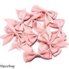 10pcs/Pack Double Layer Polyester Ribbon Bows, Ins Style Hair Accessories, Gift Wrapping Material, Suitable For Wedding Invitations, Wreaths, DIY Crafts, Christmas Decorations, DIY Home Decor, Wedding Parties And Valentine's Day Gift Wrapping - Bow - View 15