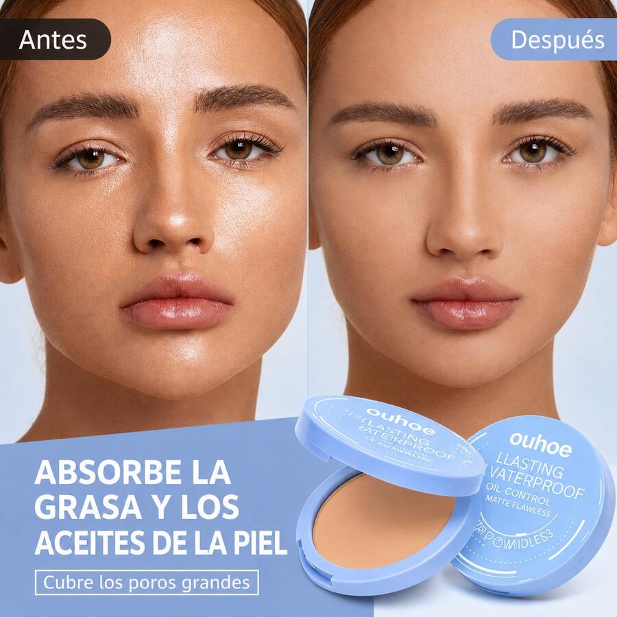 OUHOE Setting Powder: Flawless, Long-Lasting, Resistant, Ideal For Touch-Ups. Natural, Lightweight, And Breathable Setting Powder. - Beige - View 1
