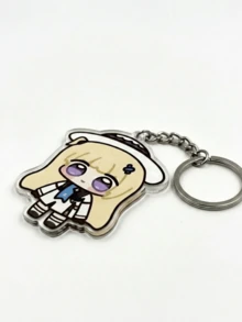KAWAI Phoebe Chupi Keychain: Viral Meme Acrylic Bag Charm, Weirdcore Style Accessory, Unique Creative Gift - Multicolor - View 5