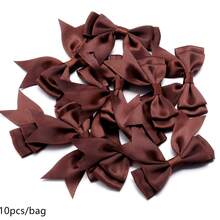 10pcs/Pack Double Layer Polyester Ribbon Bows, Ins Style Hair Accessories, Gift Wrapping Material, Suitable For Wedding Invitations, Wreaths, DIY Crafts, Christmas Decorations, DIY Home Decor, Wedding Parties And Valentine's Day Gift Wrapping - Bow - View 16