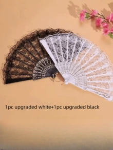 1 pieza/Abanico plegable de actuación chino retro, regalo de boda personalizado para fiestas, abanico de novia para actuación de danza - Multicolor - Ver 11