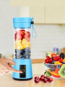 1 buah/380ml Blender/Juicer Mini Portabel USB - 4 Pisau - Cocok untuk Membuat Smoothie dan Milkshake - Ideal untuk Rumah, Kantor, dan Perjalanan - Ringkas dan Mudah Dioperasikan (Termasuk Charger) - Kurang dari 0,5L - View 2