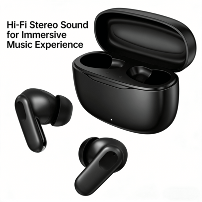 True Wireless Earbuds - Compatible With Apple And Android Devices, Built-In Microphone, Sweat-Resistant, Up To 24 Hours Playtime - White