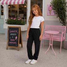 Children's Unisex Sweatpants Set, Sizes 4 To 8 Years | Thick Winter Pants For Kids - 2條不同款式的褲子 - 查看 8