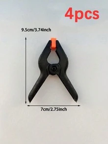 4 Packs Heavy-Duty Nylon Spring Clamps Set For Woodworking, Crafts, Photography Background Support, Outdoor And Home Projects - Sturdy, Rust-Proof, Lightweight With Strong Spring And Non-Slip Handle - A - View 9