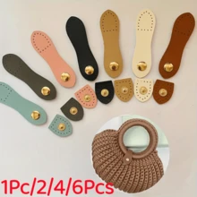 1Pc/2/4/6Pcs Adjustable Snap Button Wallet Lock - Faux Leather Sew-On Closure, With Various Color Buttons, Suitable For Handbags And Purses - Multicolor - View 13