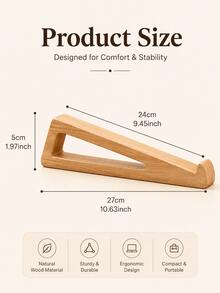 Set 2 Buah Dudukan Laptop Kayu, Penyangga Laptop Portabel Minimalis, Serat Kayu Alami, Penopang Meja Ergonomis, Cocok Untuk Laptop, Tablet, Kantor Rumah, Belajar, Ruang Kerja, dan Penggunaan Sehari-hari - Dudukan laptop - View 3