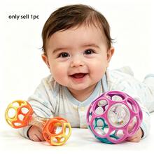 Best Newborn Gift: Soft Grip Ball Rattle - Sensory Development Toy To Exercise Hand Grip Strength - Multicolor - View 2