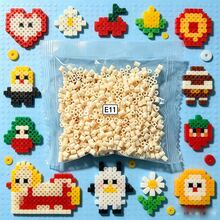 1000顆/包 Fusion Beads 拼圖補充包 2.6mm 1000顆 3D拼圖珠組，適用於DIY手工珠寶製作材料－高品質像素拼圖珠，適合創意手工藝 - E11 - 查看 2