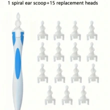 64/48/32/16pcs Reusable Ear Wax Removal Tools, With Rotating Spiral Ear Cleaner, Ear Plugs And Ear Scoops - Multicolor - View 13