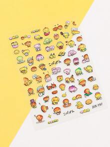 1pc Kogepan Sticker, Design Waterproof Nail Sticker DIY Nail Decor For Phone Case, Tablet Case And More - Multicolor - View 5