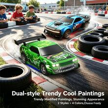 1pc/Set 4WD Remote Control Car Toy, 1:24 Scale RC Racing Car Model Toy, 2.4GHz Remote Control Drift Toy Car, Built-In Light Effects, Children's Toy, Outdoor Toy, Educational Toy, Stress Relief Toy, Remote Control Toy - Multicolor - View 5