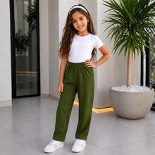 Children's Unisex Sweatpants Set, Sizes 4 To 8 Years | Thick Winter Pants For Kids - 2條不同款式的褲子 - 查看 9