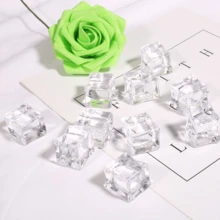 30pcs Clear Acrylic Ice Cube Decorations For Decor, Photography Props, DIY Crafts, Party Favors, Gift Bag Fillers - Multicolor - View 5