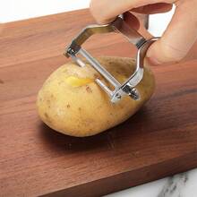 Stainless Steel Peeler, Multi-Function Kitchen Tool With Sharp Rotating Blade, Suitable For Peeling Vegetables And Fruits - Multicolor - View 2
