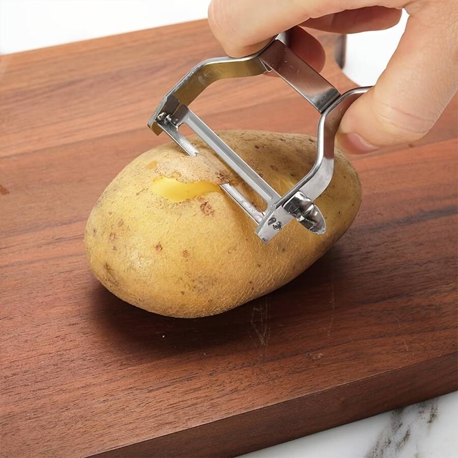 Stainless Steel Peeler, Multi-Function Kitchen Tool With Sharp Rotating Blade, Suitable For Peeling Vegetables And Fruits