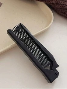 1件中性鬍鬚刷髮梳，平滑後梳防毛躁髮緣控制梳，豐盈木柄梳，理髮梳，髮線控制梳，防滑梳，髮梳，豐盈木柄梳，髮緣控制梳，塑膠髮梳，打造平滑馬尾與髮髻－附寬尾梳，方便分髮、造型、拋光與理順頭髮，打造平滑防毛躁髮型，適合男女使用，推薦作為聖誕禮物 - 多色 - 查看 10