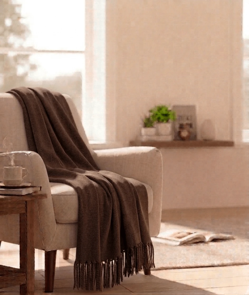 Sofa Covers - Rust Brown - View 1