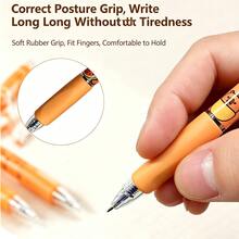 1/6pcs Set Press Erasable Pens With Crystal Blue, Comfortable Grip, Quick-Drying, Plastic Writing Tools,Back To School Supplies - Multicolor - View 3