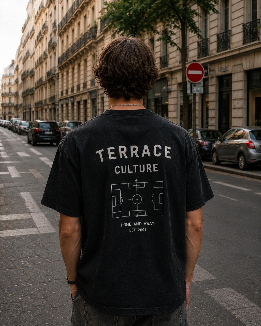 Washed Oversized Tee - Schwarz - Übersicht 1